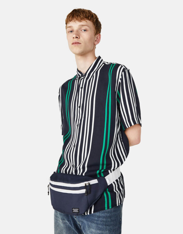 UrbanFlex Premium Cotton Shirt – Midnight Black